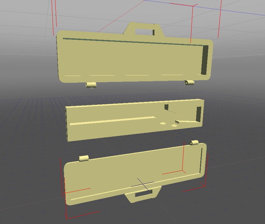 レバーアクションライフル&ガンケース(STLデータ)