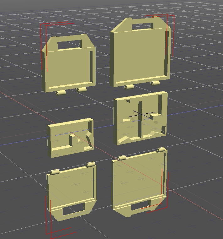 ハンドガン&ガンケース2種(STLデータ)