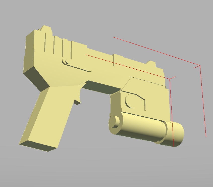 ハンドガン&ガンケース2種(STLデータ)