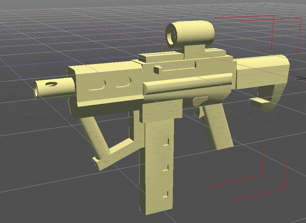 サブマシンガン(STLデータ)