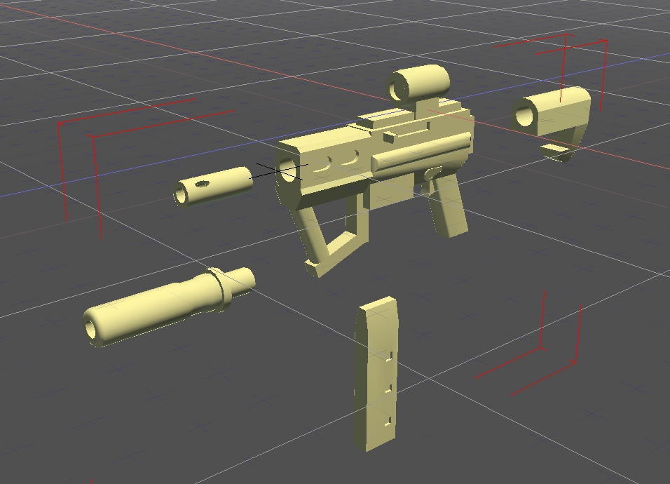 サブマシンガン(STLデータ)