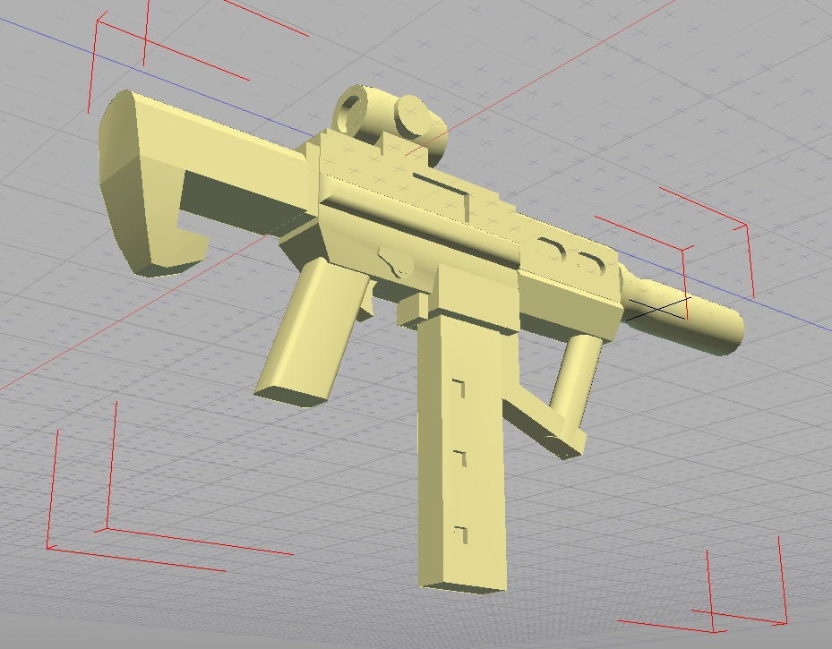 サブマシンガン(STLデータ)