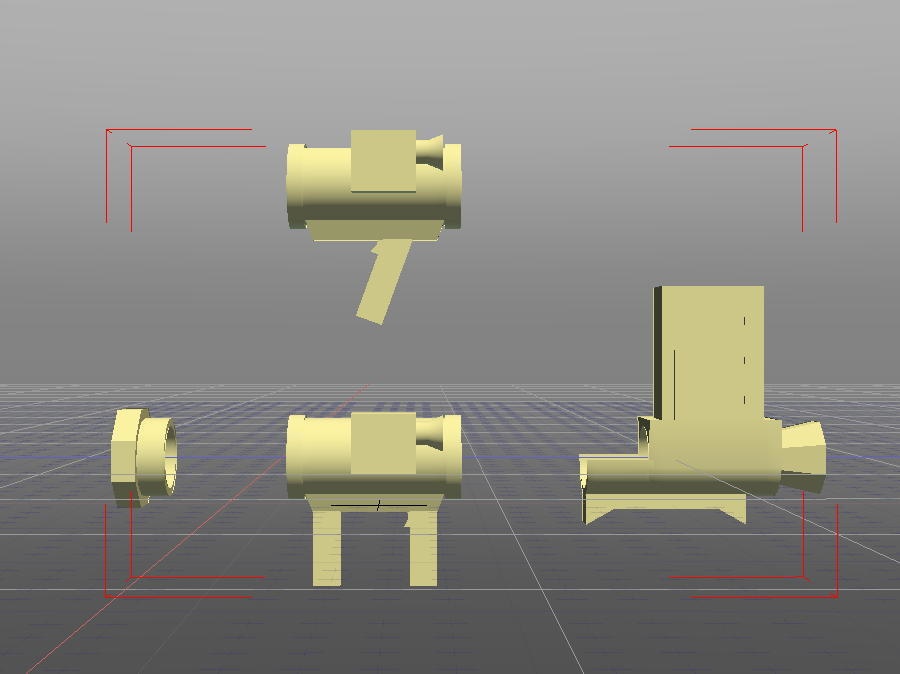 マガジン式無反動砲制作用データ(STLデータ)