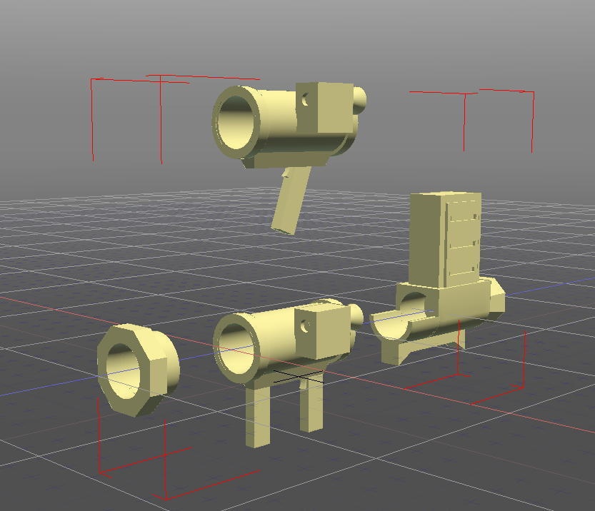 マガジン式無反動砲制作用データ(STLデータ)