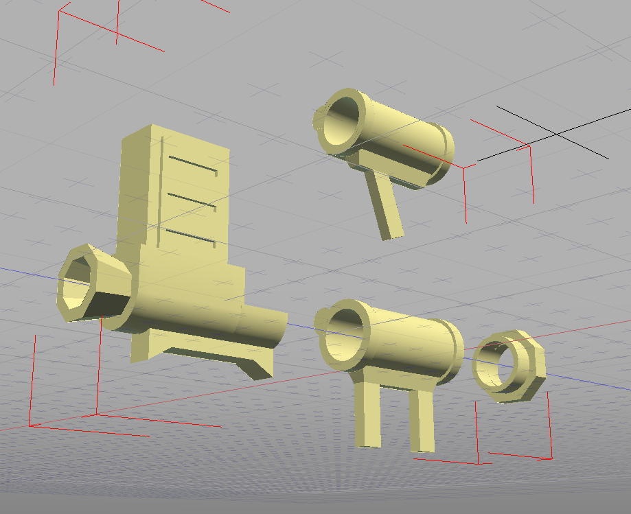 マガジン式無反動砲制作用データ(STLデータ)