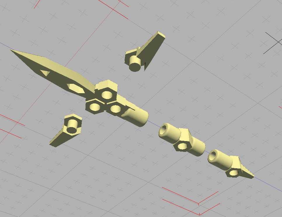 ウイングドスピア2(STLデータ)