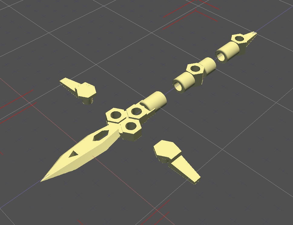 ウイングドスピア2(STLデータ)