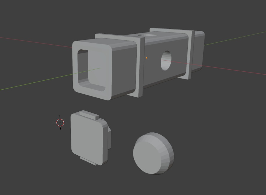 連結ミサイルポッド<角>(STLデータ)