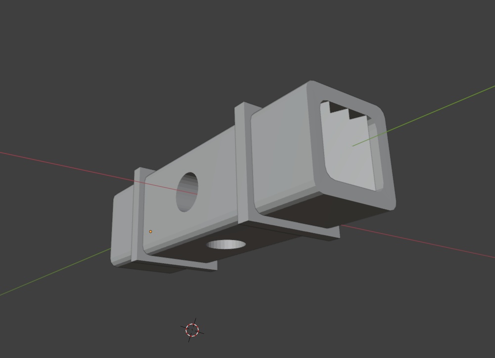 連結ミサイルポッド<角>(STLデータ)