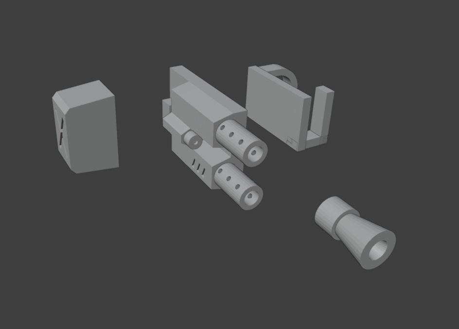 連装機関砲(STLデータ)