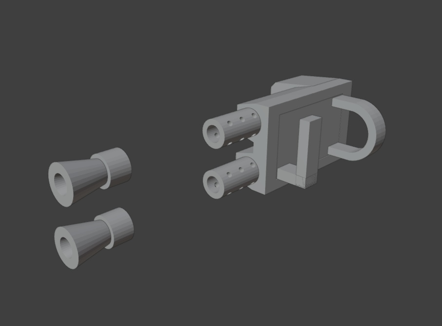 連装機関砲(STLデータ)