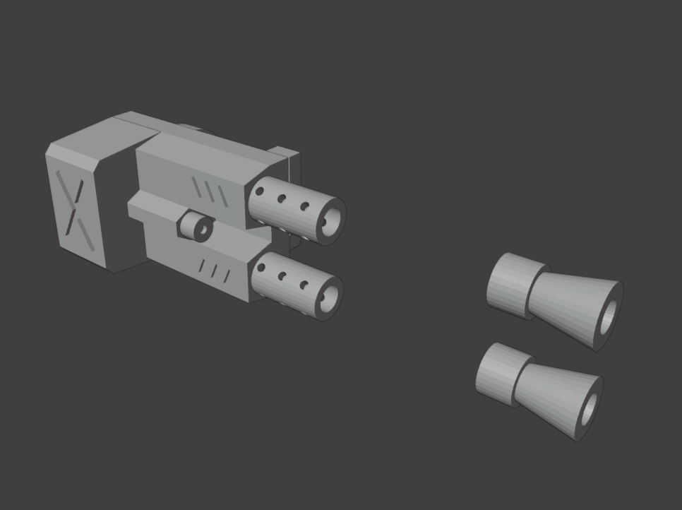 連装機関砲(STLデータ)