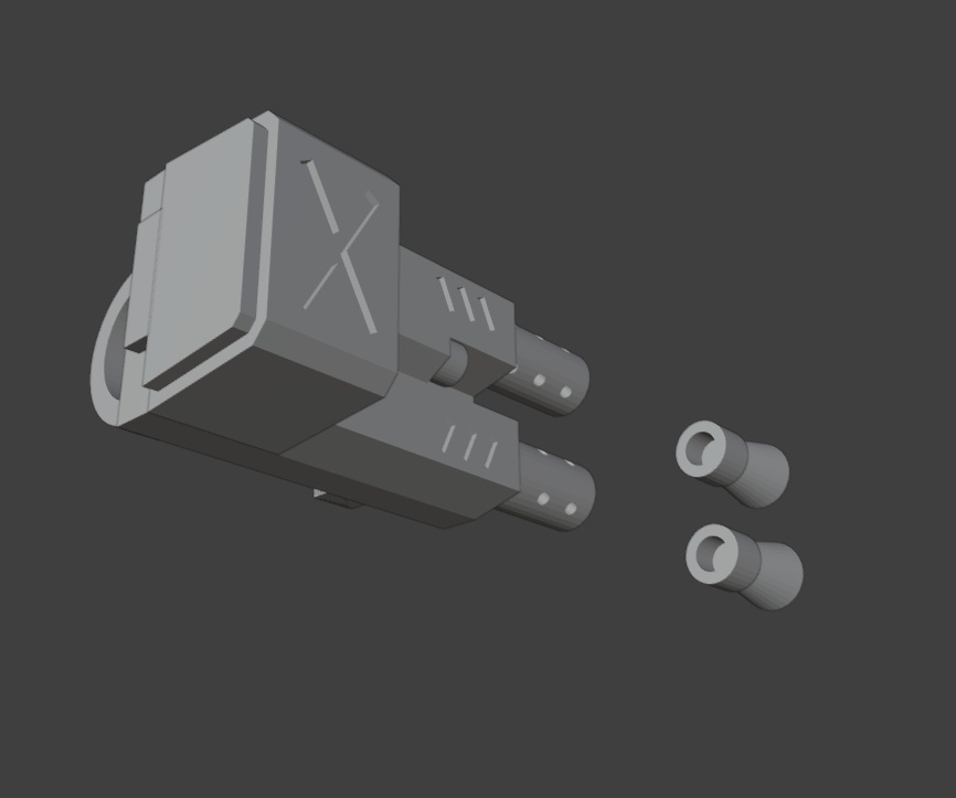 連装機関砲(STLデータ)
