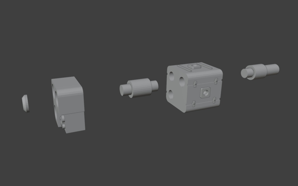 3連装ミサイルランチャー(STLデータ)