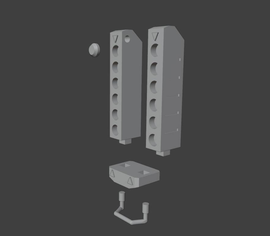 ガンナー強化パーツ「ミサイラーパック」(STLデータ)