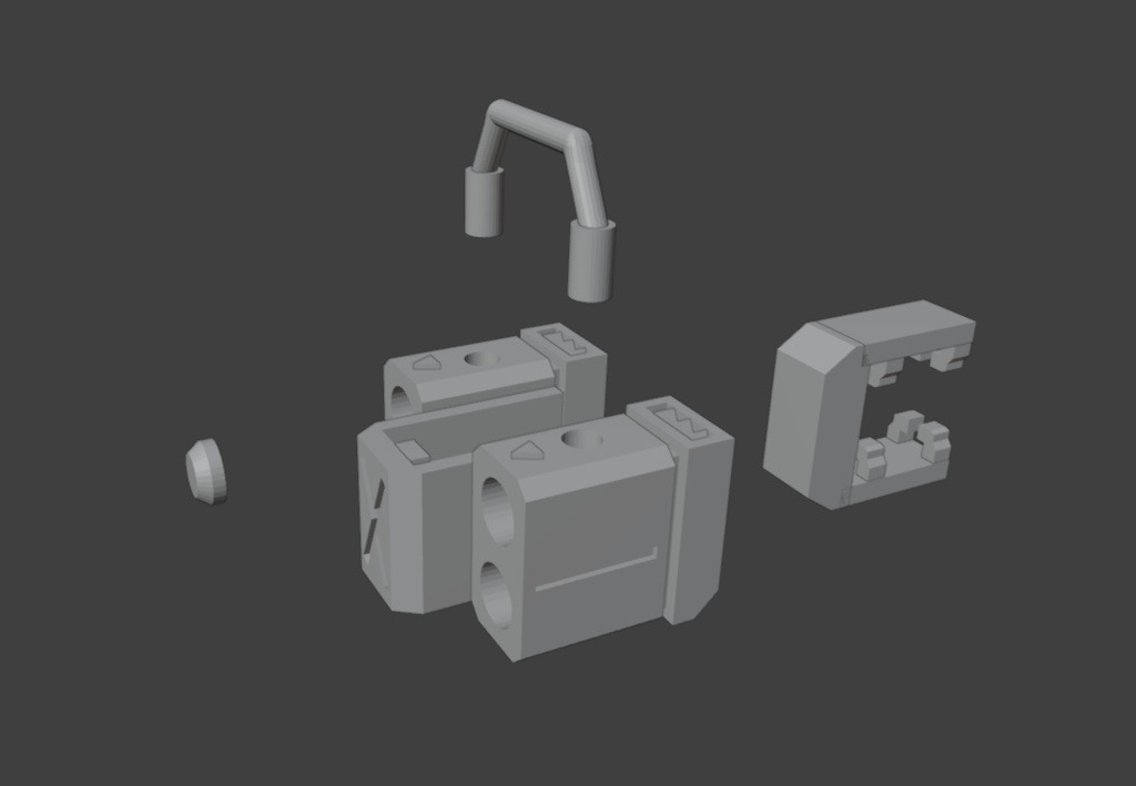 ガンナー強化パーツ「ミサイラーパック」(STLデータ)