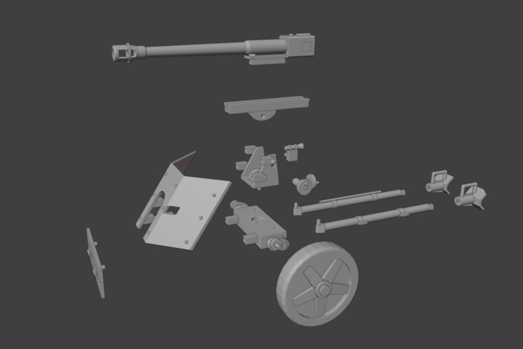 メガミ用対戦車砲(STLデータ)