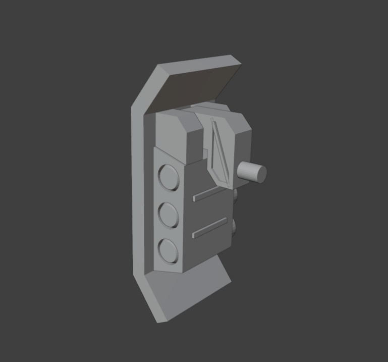 ミサイルポッド付きシールド(STLデータ)