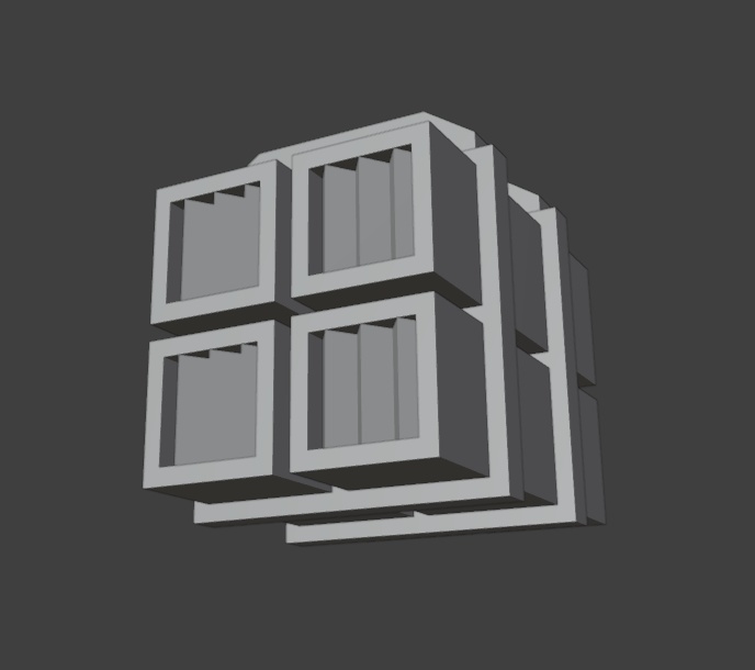 4連装ミサイルポッド(STLデータ)