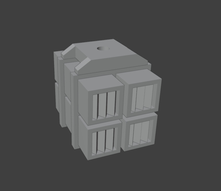 4連装ミサイルポッド(STLデータ)