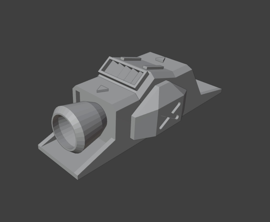 ミサイル装備型スラスターポッド(STLデータ)