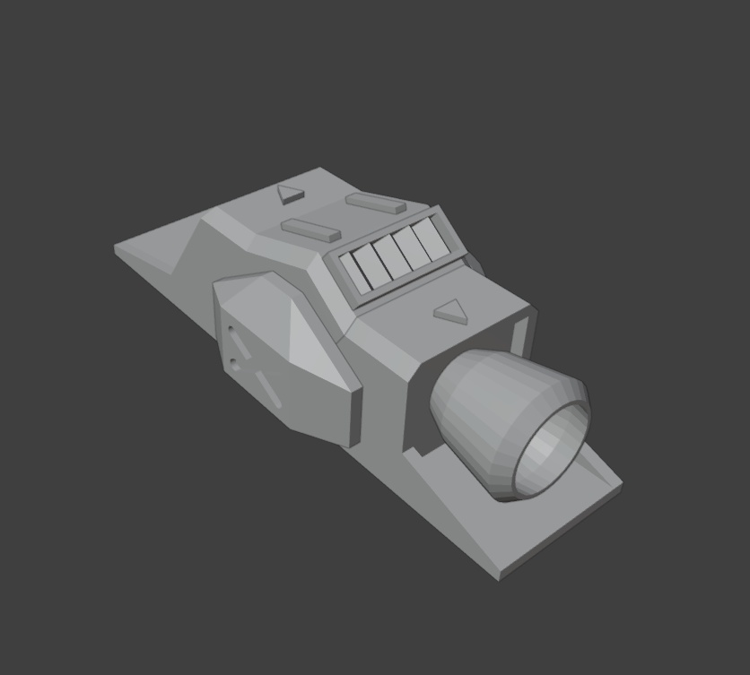 ミサイル装備型スラスターポッド(STLデータ)