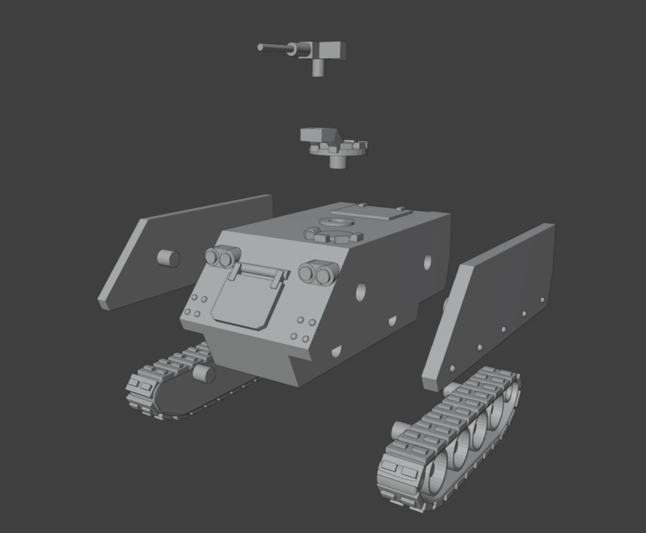 1/100 装甲車製作キット(STLデータ)