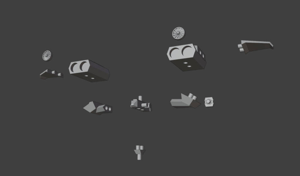 飛行ユニット+自律支援機(STLデータ)