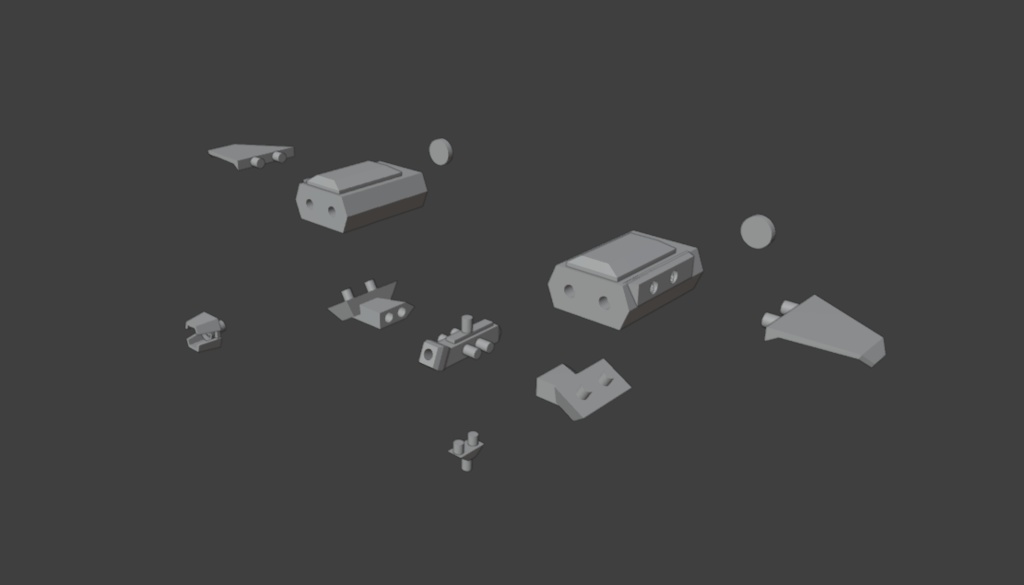 飛行ユニット+自律支援機(STLデータ)