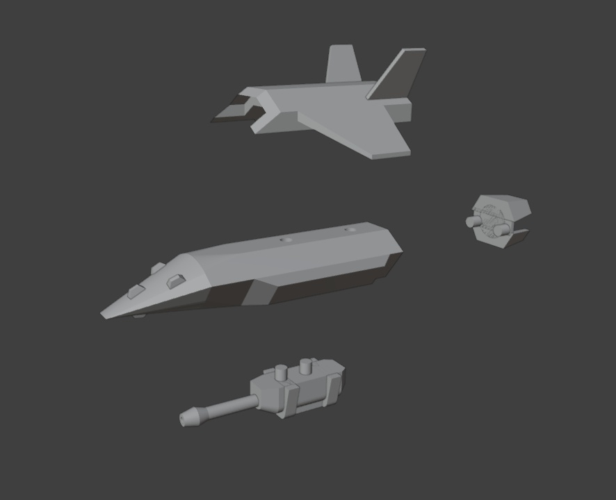 飛行ユニット+自律支援機(STLデータ)