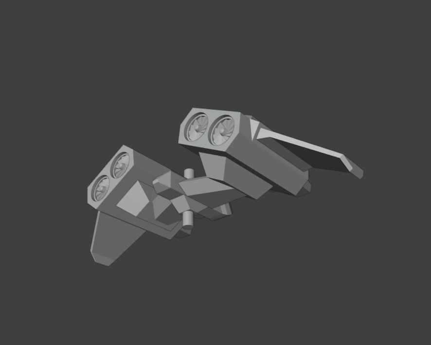 飛行ユニット+自律支援機(STLデータ)