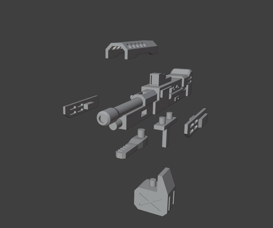 メカマシンガン(STLデータ)