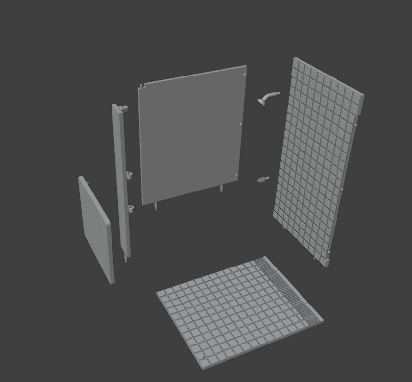 FAガール用シャワーブース(STLデータ)