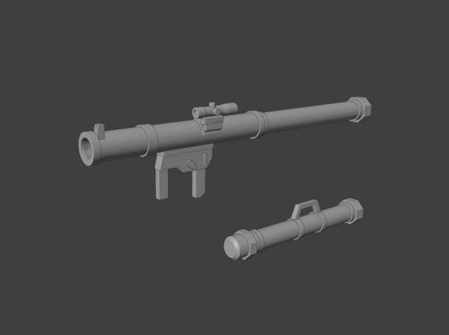 携行式無反動砲２（STLデータ）