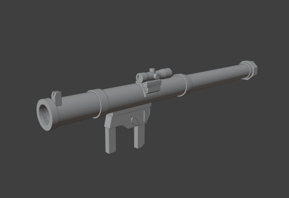 携行式無反動砲2(STLデータ)
