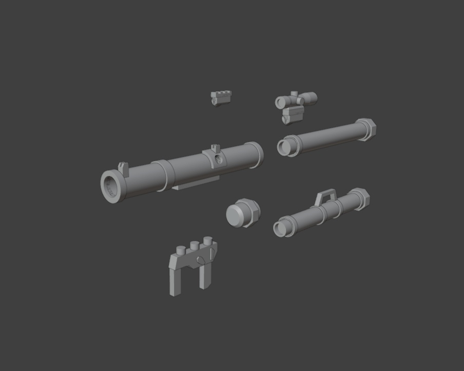 携行式無反動砲2(STLデータ)