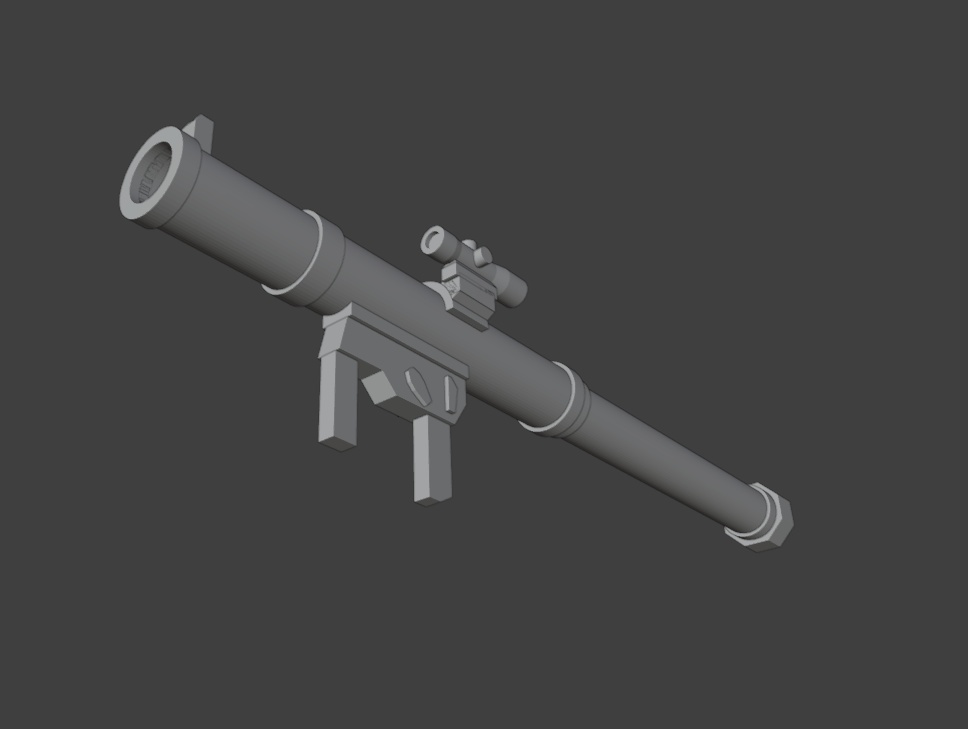 携行式無反動砲2(STLデータ)