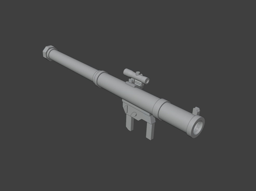 携行式無反動砲2(STLデータ)