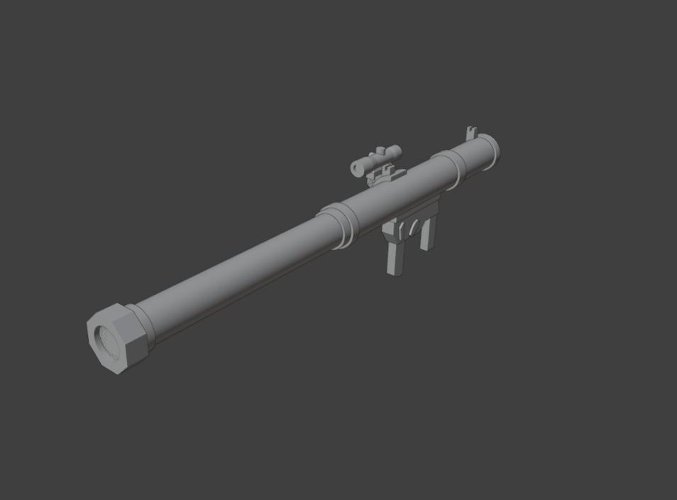 携行式無反動砲2(STLデータ)