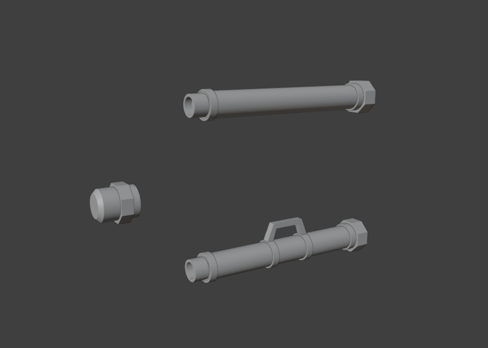 携行式無反動砲2(STLデータ)