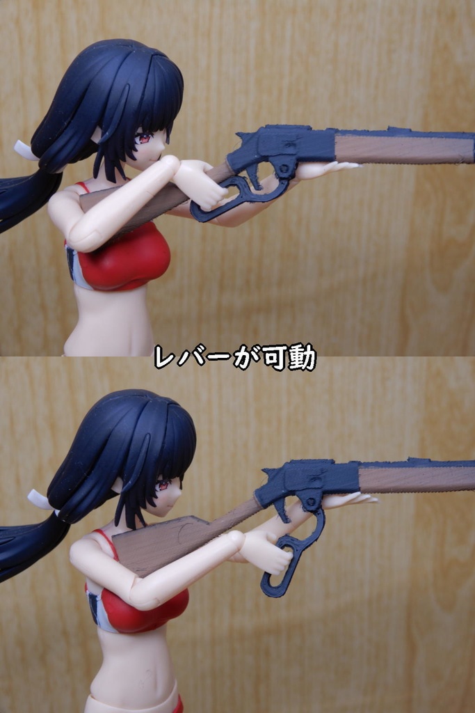 1/10レバーアクションライフル(STLデータ)