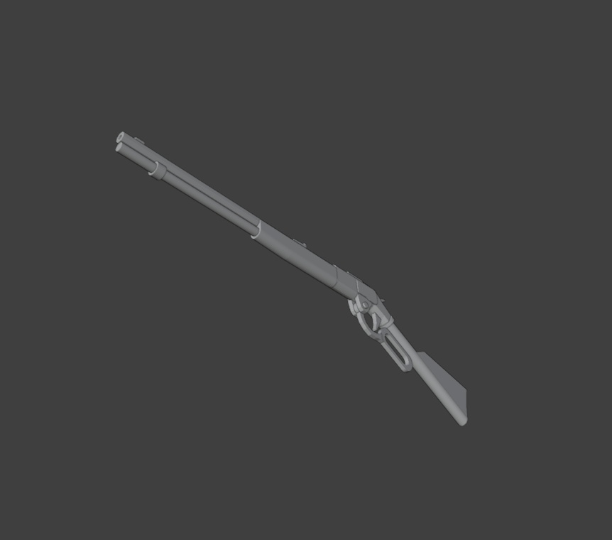 1/10レバーアクションライフル(STLデータ)