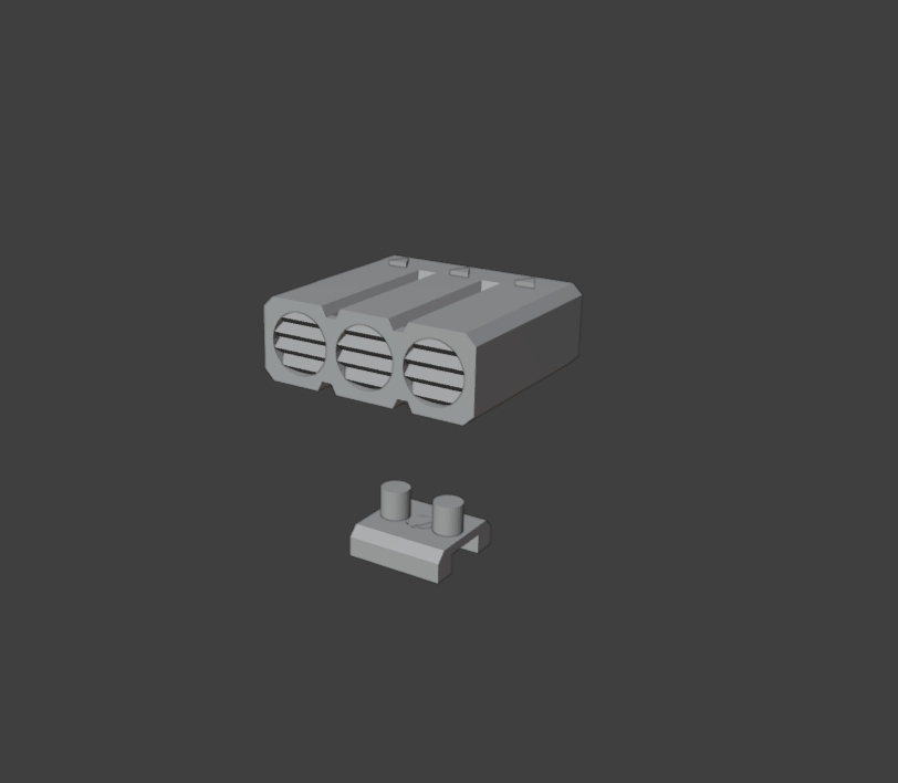 キロタンゴ式ロボ用追加装備:重攻撃装備(STLデータ)