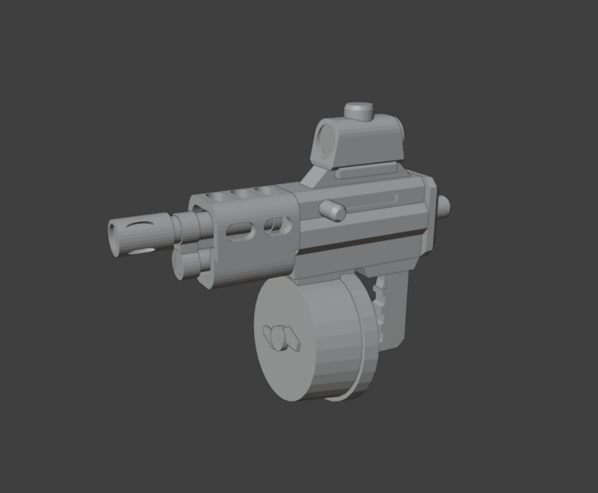コンパクトマシンガン２（STLデータ）
