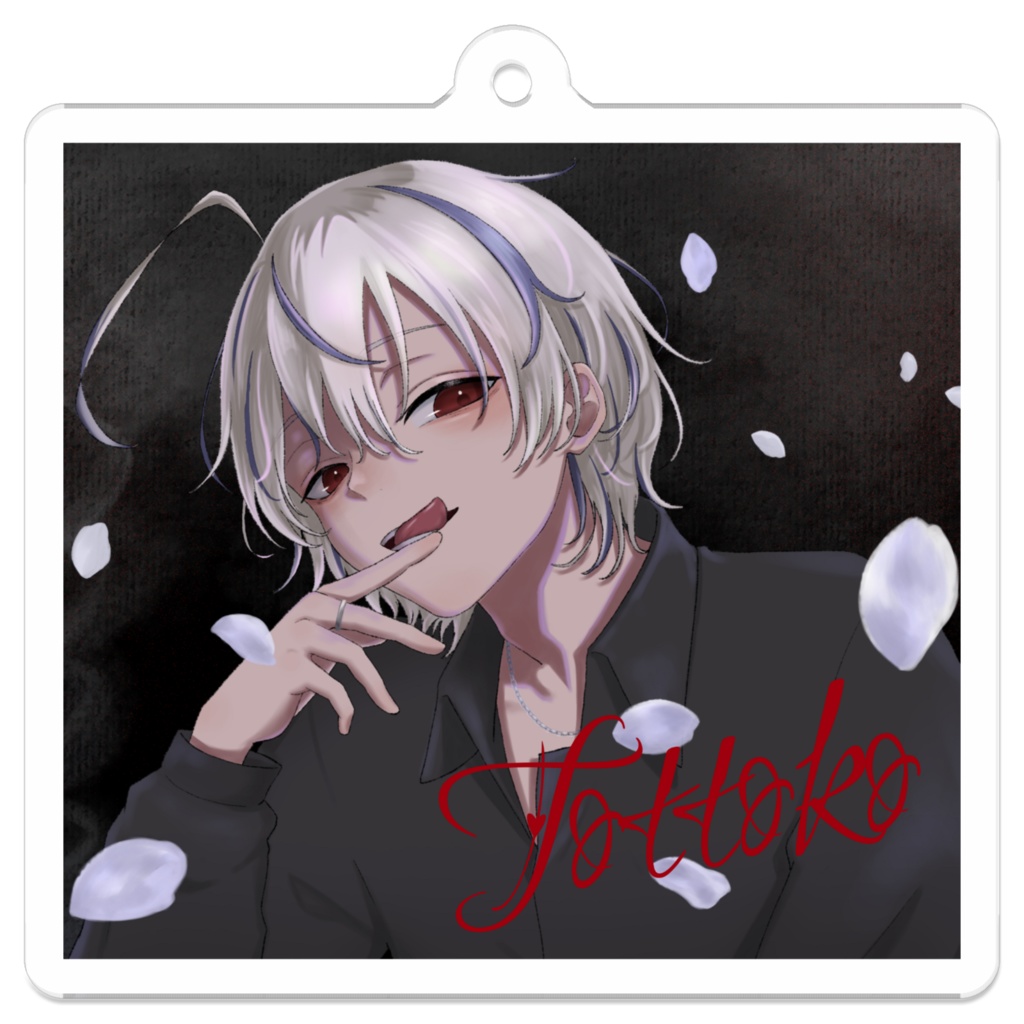 【Black Cherry】アクリルキーホルダー