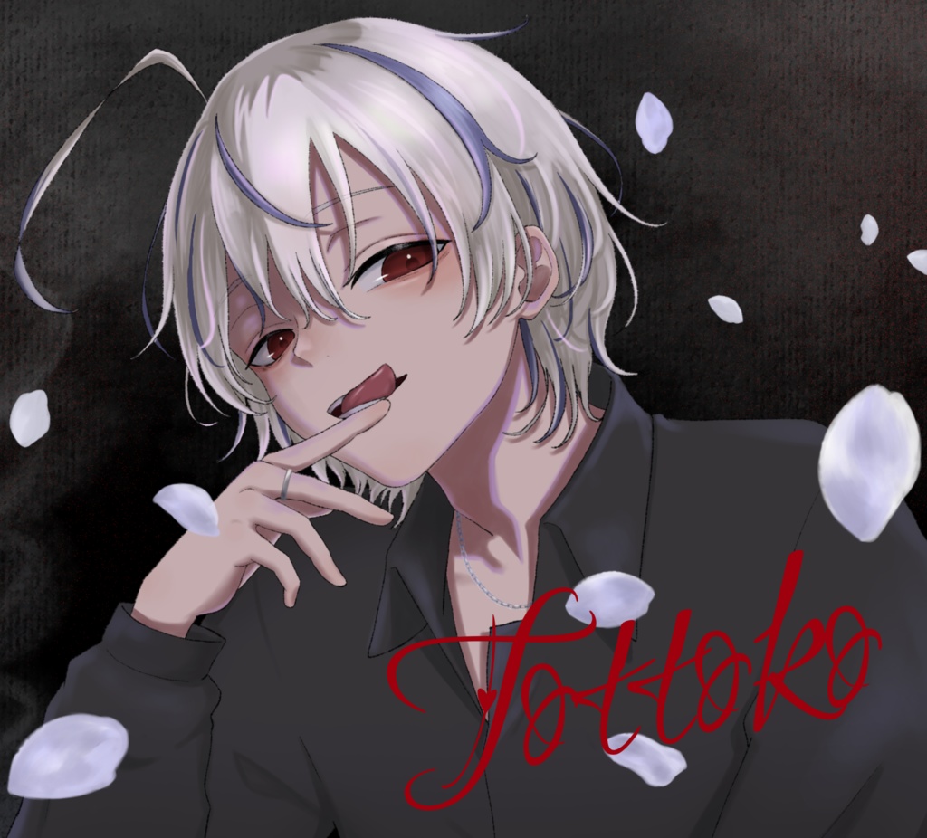 【Black Cherry】アクリルキーホルダー