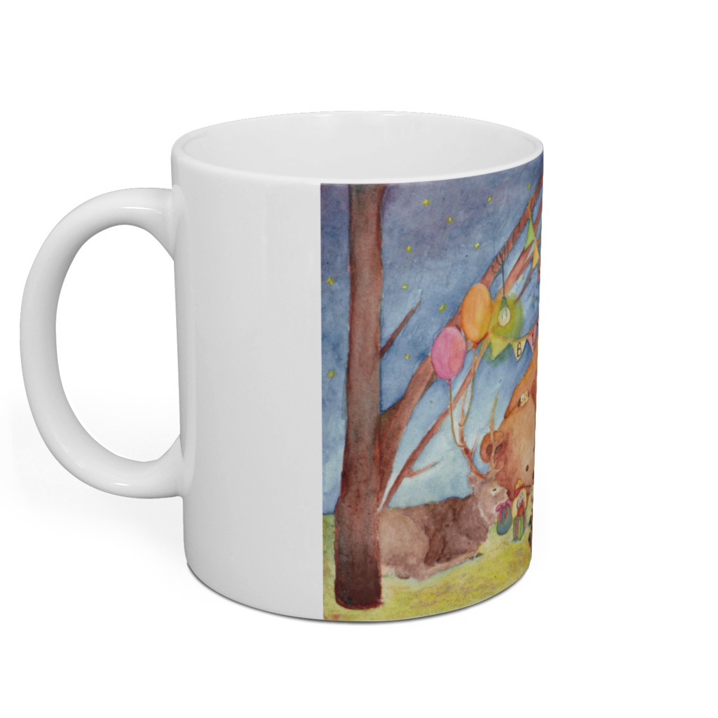 マグカップ『北の森で誕生会 』