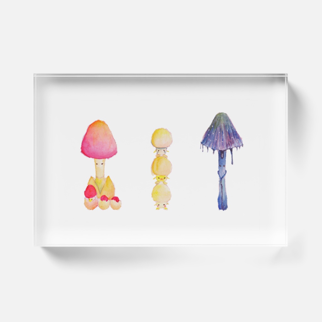 アクリルブロック『3種のキノコ』全2種