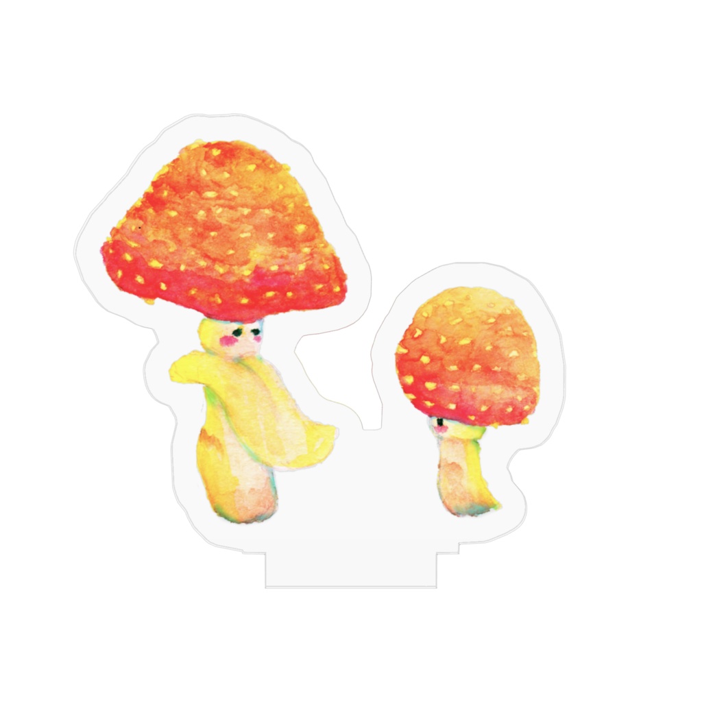 アクリルフィギュア『キノコの親子』