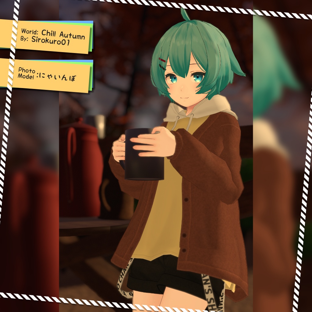 【5アバター対応】半袖パーカー&カーディガン【PB設定済み】